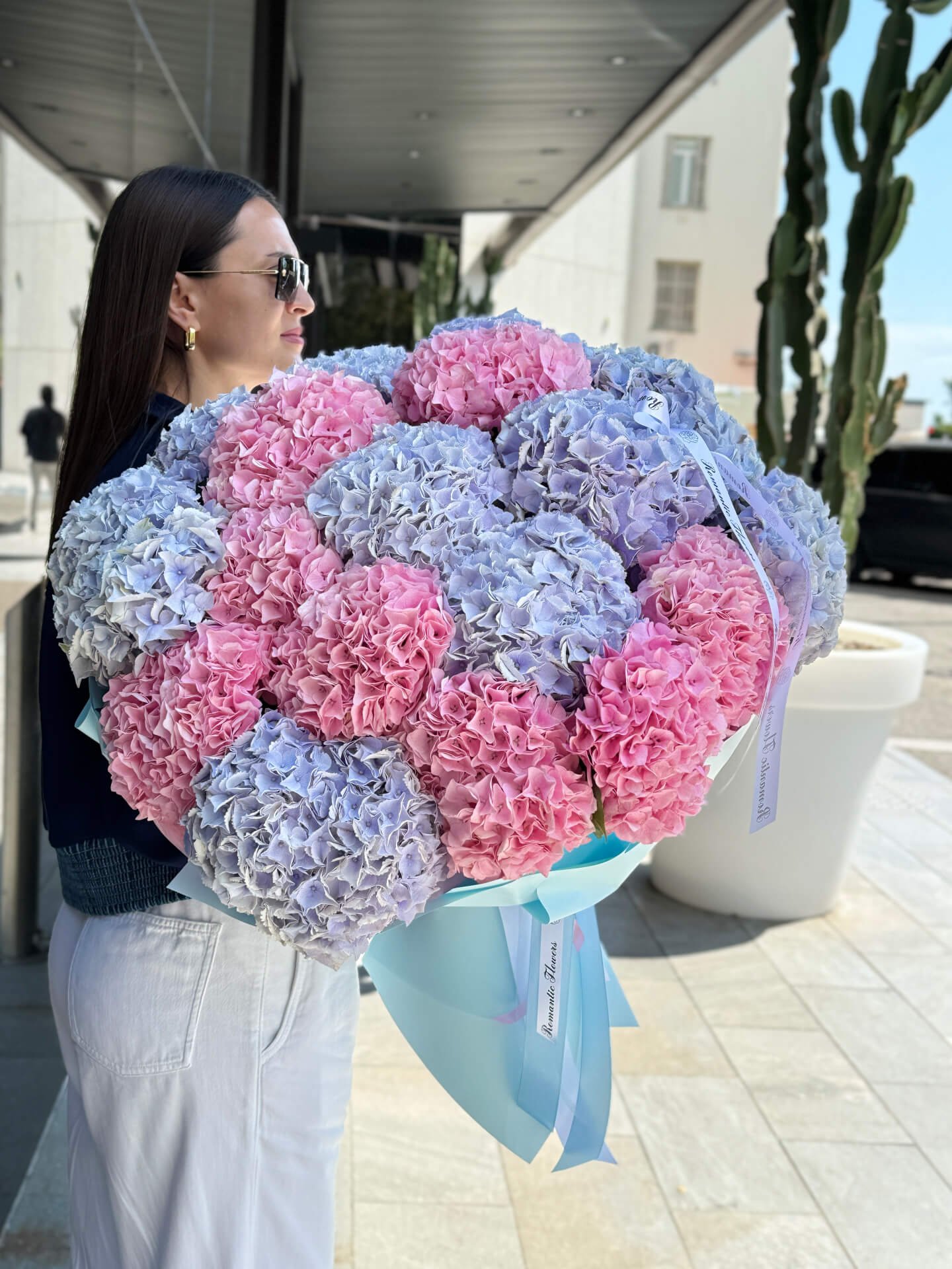 Composition de hortensias
